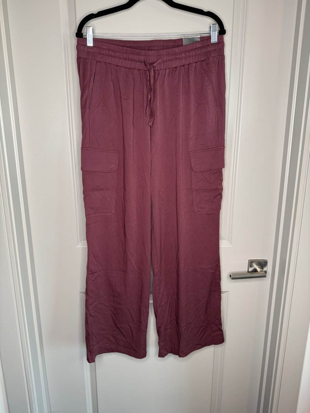 Torrid Stretch Challis Cargo Pant Burgundy